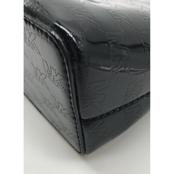 Michael Kors Black Cindy Patent Leather Large Dome Crossbody Bag - Picture 9 of 11